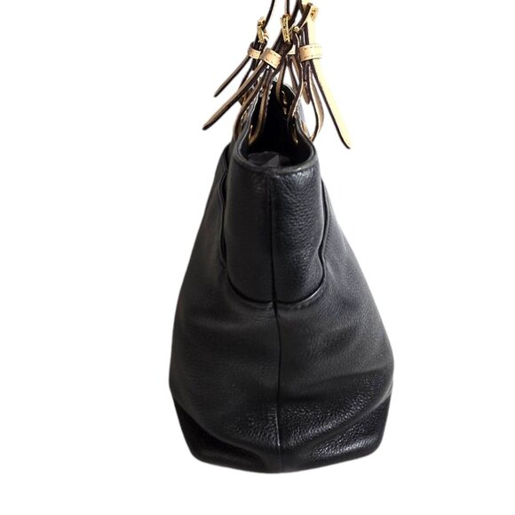 MICHAEL KORS Genuine‎ Pebble Leather Tote Bag Baguette Large Purse *READ - Picture 4 of 16